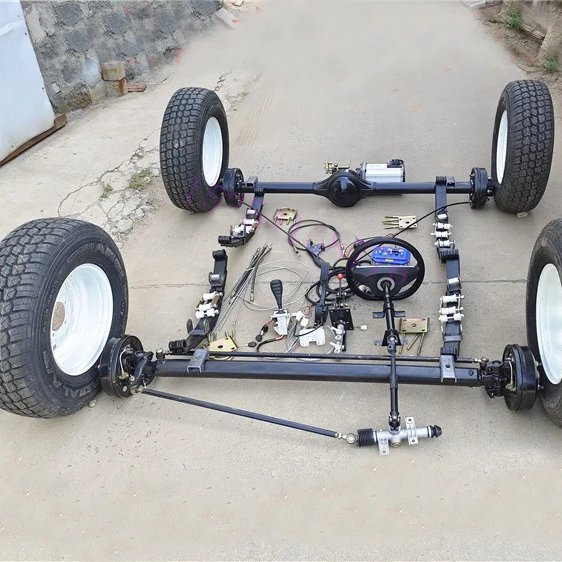 Drop in Electric Vehicle Dual Motor Drive Driving Hydraulic Drum Brake Trailer Rear Axle Kit Ev Motor for American Trucks Car